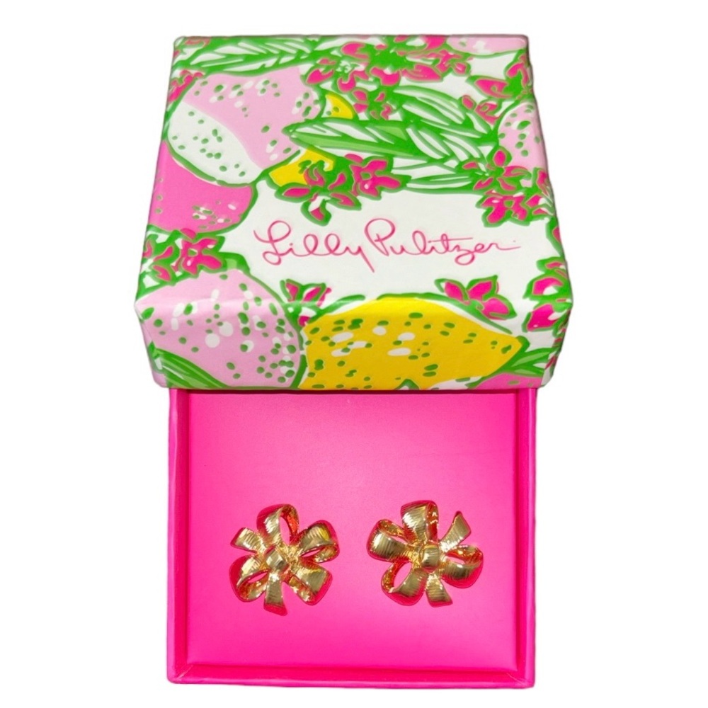 Lilly Pulitzer Bow Tie Earrings